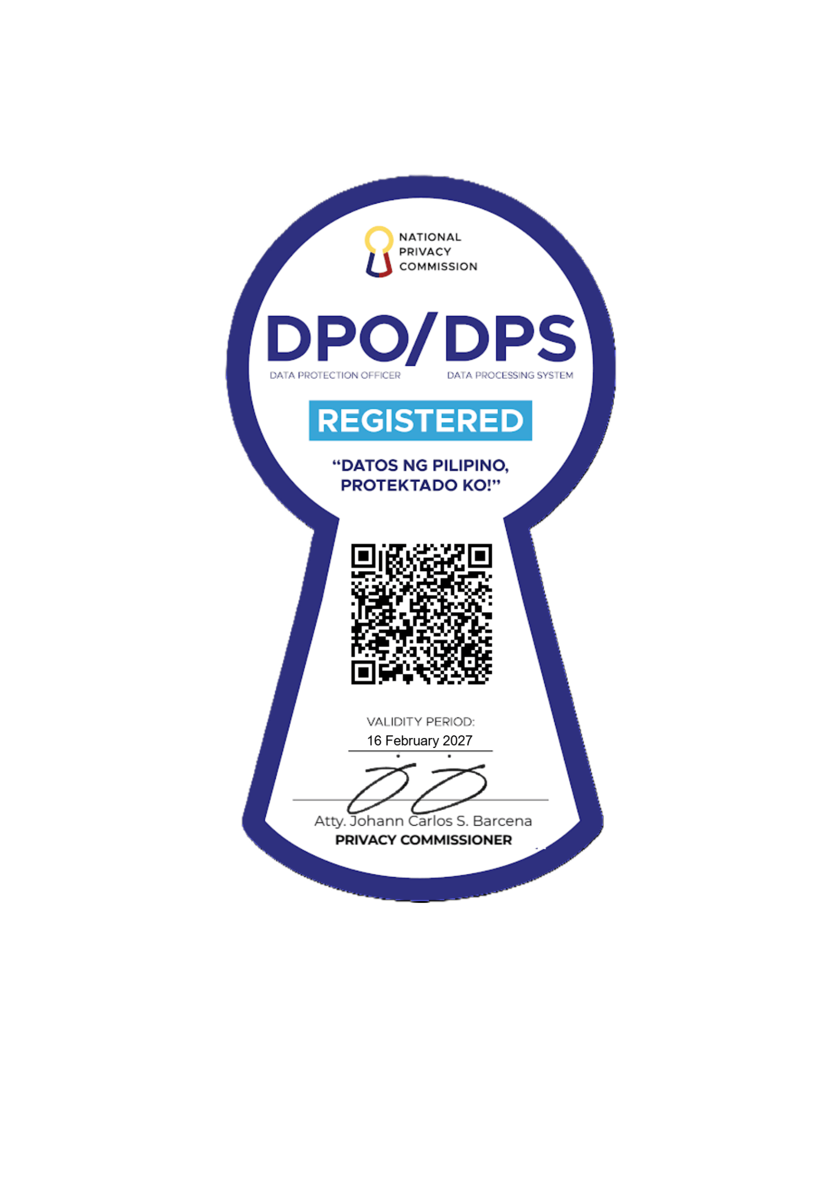 NPC Certificate of Registration Seal